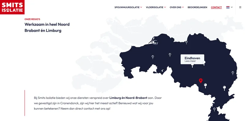 Smits Isolatie interactieve map