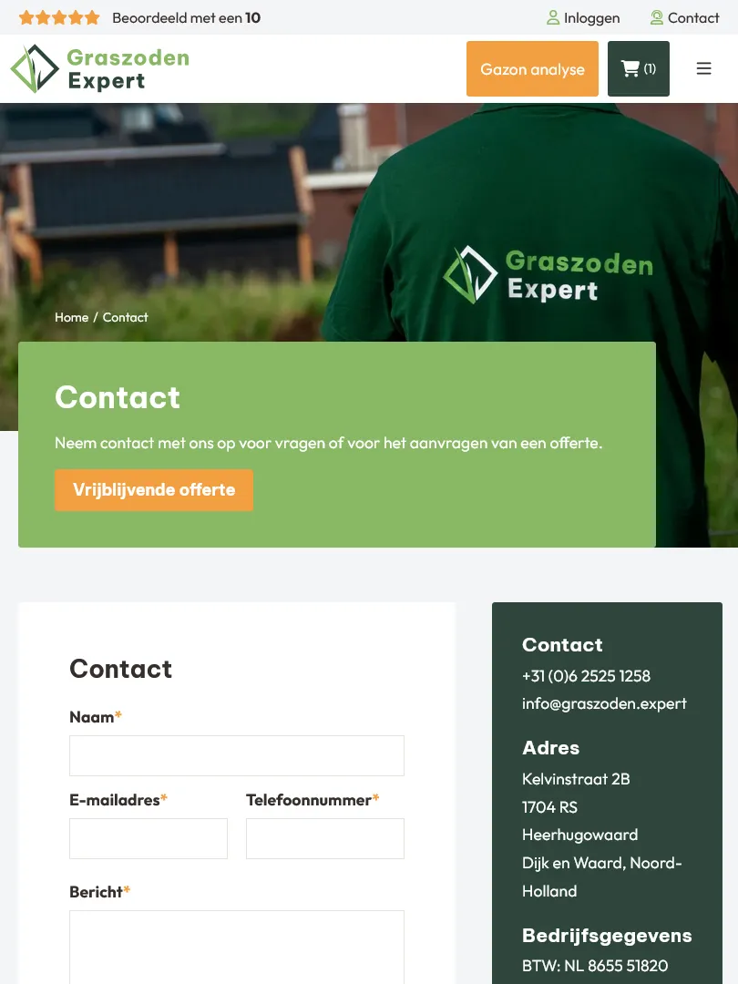 Graszoden Expert contact