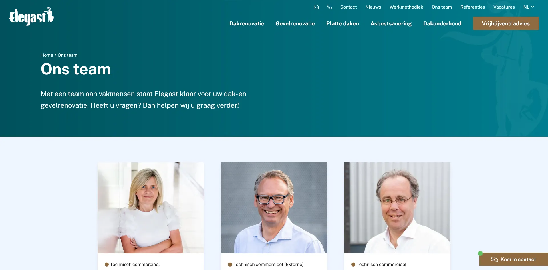 Elegast Dak en Gevel team