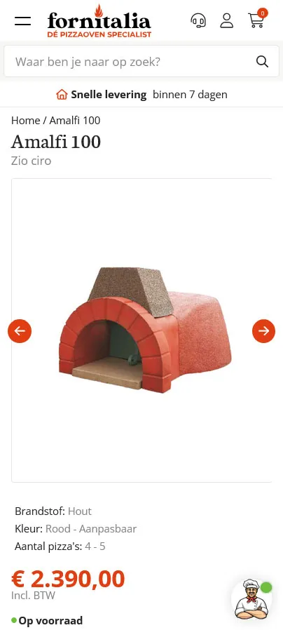 Fornitalia productpage