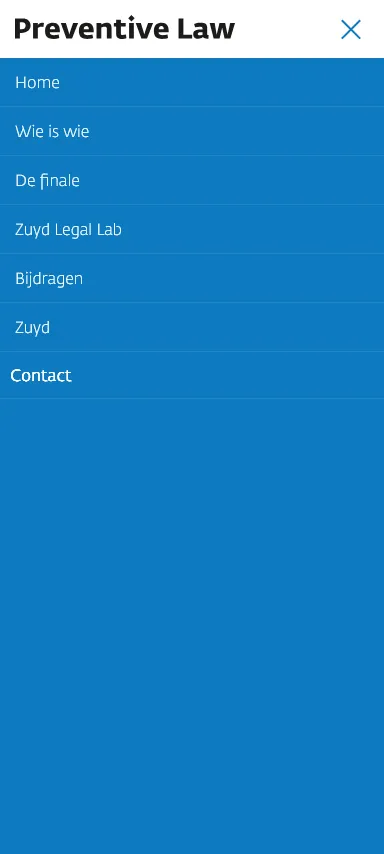 Zuyd Preventive Law menu