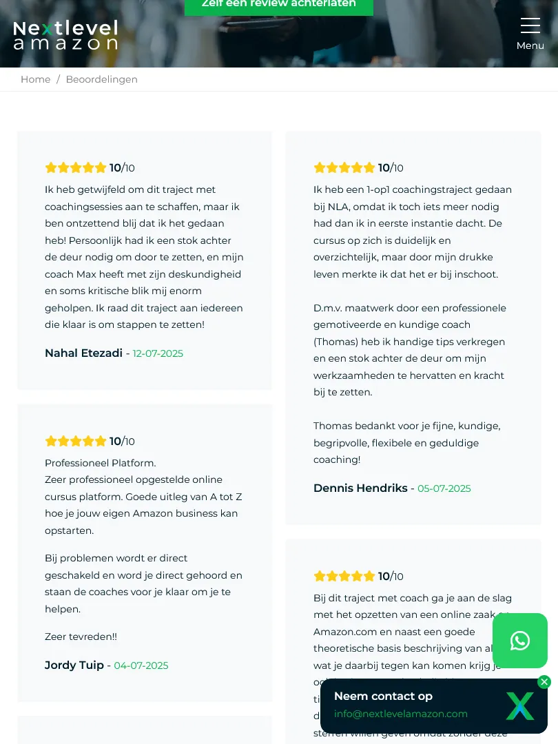 Next Level Amazon reviews