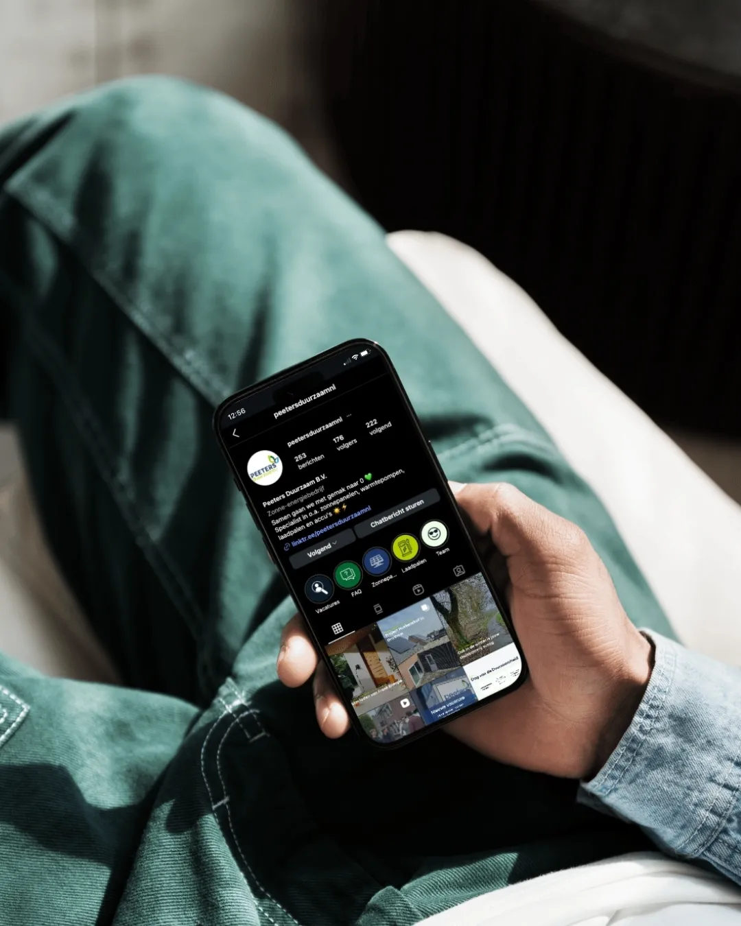 Instagram feed Peeters Duurzaam