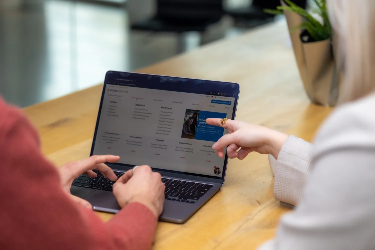 ontwikkeling voor online groei