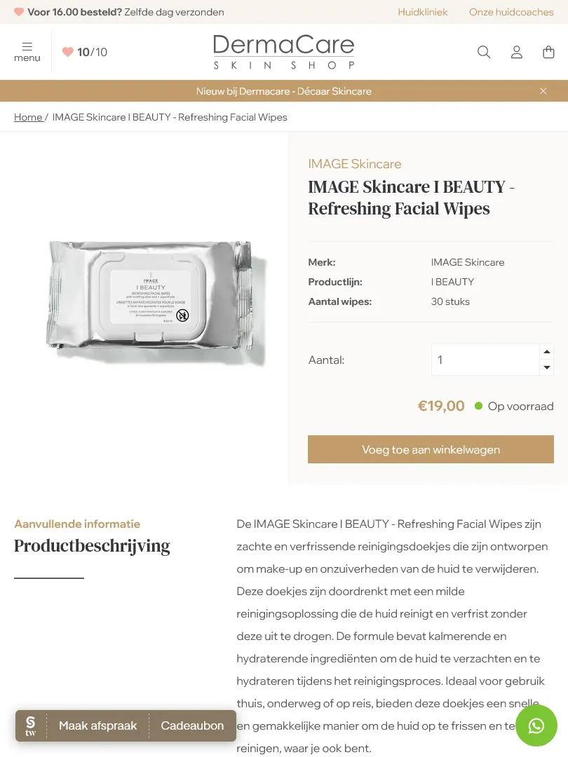 Dermacare productpagina