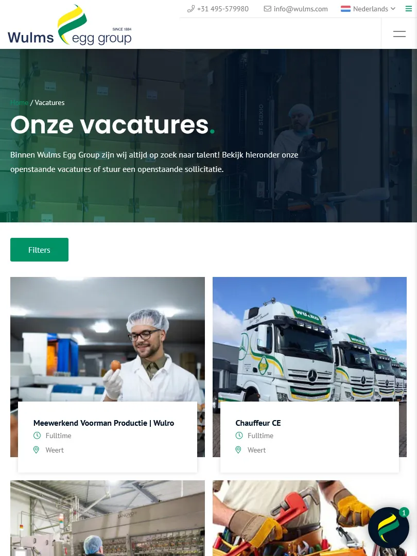 Wulms Egg Group vacatures