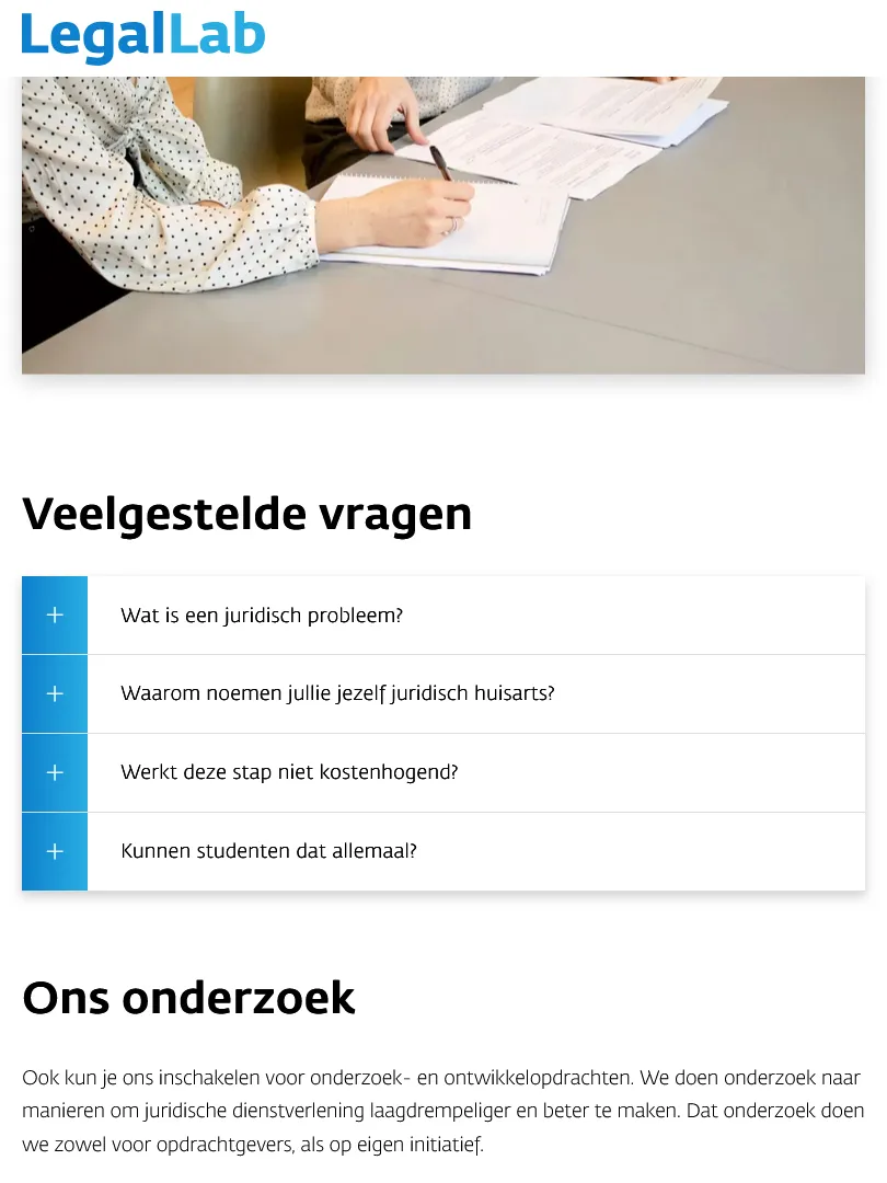 Zuyd Legal Lab veelgestelde vragen