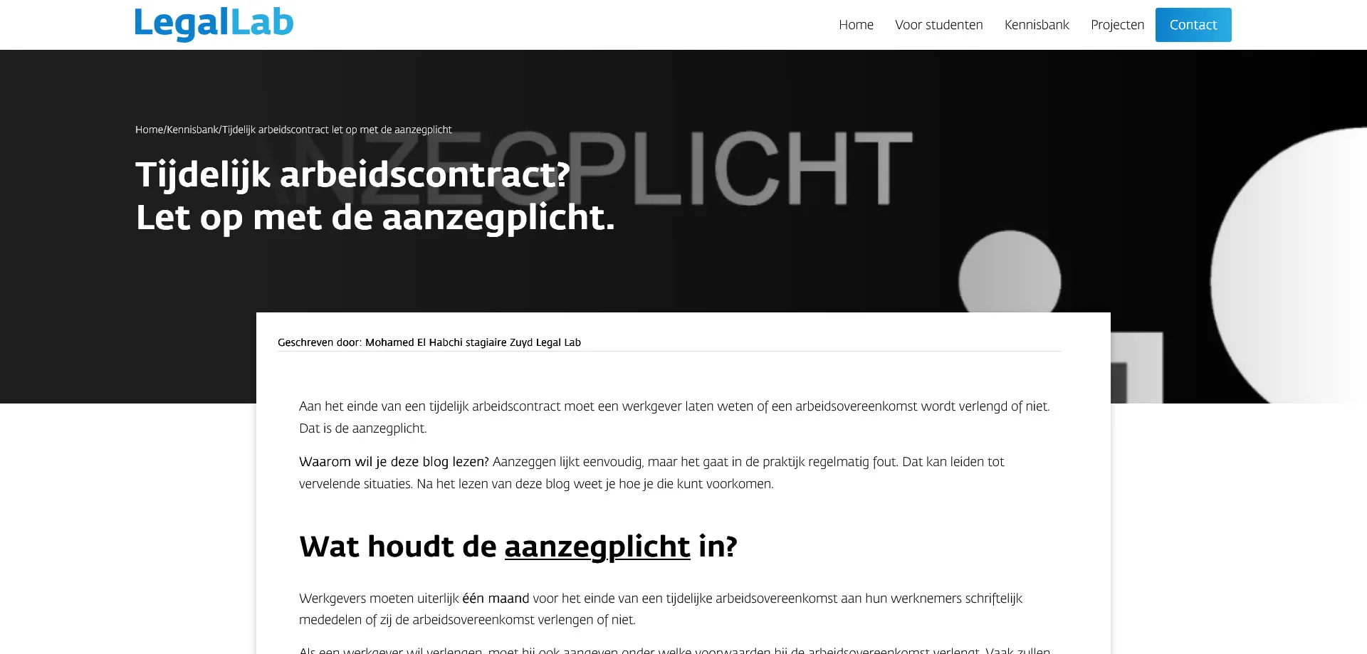 Zuyd Legal Lab artikel