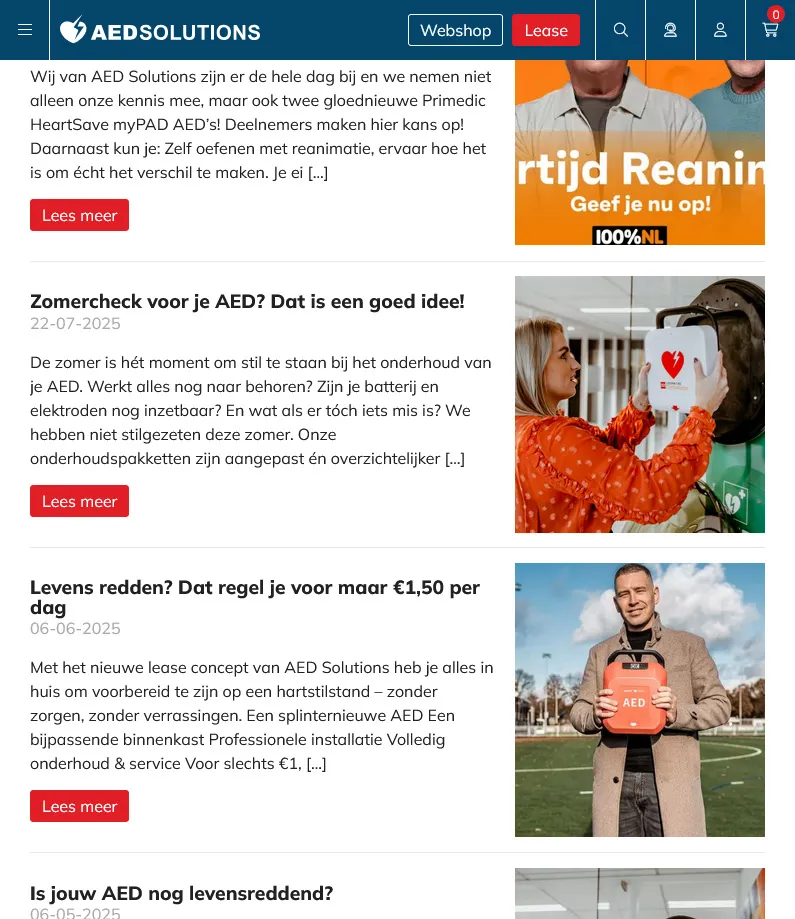 AED Solutions nieuwsoverzicht