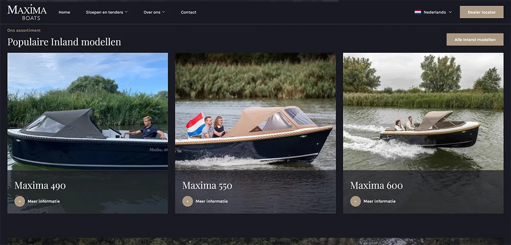 Maxima Boats modellen