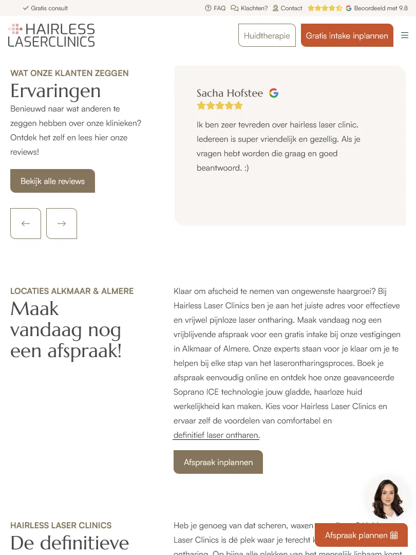 Hairless Laser Clinics reviews